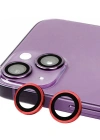 Newface iPhone 13 Raze Metal Kamera Lens - Kırmızı