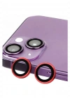 Newface iPhone 13 Raze Metal Kamera Lens - Kırmızı
