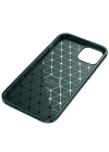 Newface iPhone 14 Kılıf Auto Focus Karbon Kapak - Koyu Yeşil