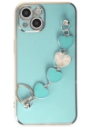 Newface iPhone 14 Kılıf Esila Silikon - Su Yeşili