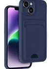 Newface iPhone 14 Kılıf Kelvin Kartvizitli Silikon - Lacivert