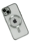 Newface iPhone 14 Kılıf Kross Magneticsafe Kapak - Gümüş