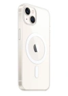 Newface iPhone 14 Kılıf Magneticsafe Şeffaf Silikon - Şeffaf
