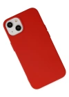 Newface iPhone 14 Kılıf Nano içi Kadife Silikon - Kırmızı