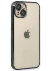 Newface iPhone 14 Kılıf Razer Lensli Silikon - Siyah