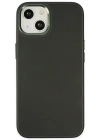 Newface iPhone 14 Plus Kılıf Asya Deri Silikon - Koyu Yeşil