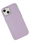 Newface iPhone 14 Plus Kılıf Asya Deri Silikon - Lila