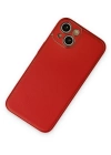 Newface iPhone 14 Plus Kılıf Coco Deri Silikon Kapak - Kırmızı