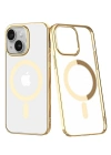 Newface iPhone 14 Plus Kılıf Element Magneticsafe Sert Kapak - Gold