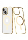Newface iPhone 14 Plus Kılıf Element Magneticsafe Sert Kapak - Gold