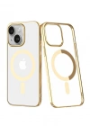 Newface iPhone 14 Plus Kılıf Element Magneticsafe Sert Kapak - Gold