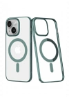 Newface iPhone 14 Plus Kılıf Element Magneticsafe Sert Kapak - Köknar Yeşili