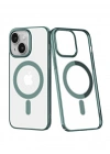 Newface iPhone 14 Plus Kılıf Element Magneticsafe Sert Kapak - Köknar Yeşili