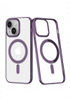 Newface iPhone 14 Plus Kılıf Element Magneticsafe Sert Kapak - Mor