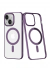 Newface iPhone 14 Plus Kılıf Element Magneticsafe Sert Kapak - Mor