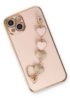 Newface iPhone 14 Plus Kılıf Esila Silikon - Pudra
