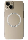 Newface iPhone 14 Plus Kılıf Jack Magneticsafe Lens Silikon - Gold