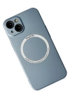 Newface iPhone 14 Plus Kılıf Jack Magneticsafe Lens Silikon - Sierra Blue