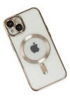 Newface iPhone 14 Plus Kılıf Kross Magneticsafe Kapak - Gold