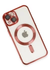 Newface iPhone 14 Plus Kılıf Kross Magneticsafe Kapak - Kırmızı