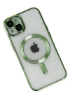 Newface iPhone 14 Plus Kılıf Kross Magneticsafe Kapak - Koyu Yeşil