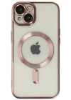 Newface iPhone 14 Plus Kılıf Kross Magneticsafe Kapak - Rose