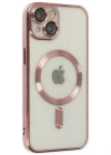 Newface iPhone 14 Plus Kılıf Kross Magneticsafe Kapak - Rose