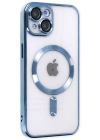 Newface iPhone 14 Plus Kılıf Kross Magneticsafe Kapak - Sierra Blue