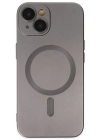Newface iPhone 14 Plus Kılıf Moshi Lens Magneticsafe Silikon - Füme