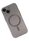 Newface iPhone 14 Plus Kılıf Moshi Lens Magneticsafe Silikon - Füme