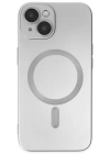 Newface iPhone 14 Plus Kılıf Moshi Lens Magneticsafe Silikon - Gümüş