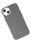 Newface iPhone 14 Plus Kılıf Nano içi Kadife Silikon - Gri