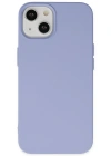 Newface iPhone 14 Plus Kılıf Nano içi Kadife Silikon - Lila
