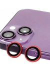 Newface iPhone 14 Plus Raze Metal Kamera Lens - Kırmızı