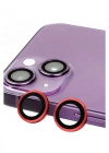 Newface iPhone 14 Plus Raze Metal Kamera Lens - Kırmızı