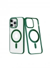 Newface iPhone 14 Pro Kılıf Element Magneticsafe Sert Kapak - Köknar Yeşili