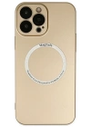 Newface iPhone 14 Pro Kılıf Jack Magneticsafe Lens Silikon - Gold