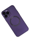 Newface iPhone 14 Pro Kılıf Jack Magneticsafe Lens Silikon - Mor