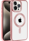 Newface iPhone 14 Pro Kılıf Kronos Magsafe Kapak - Rose Gold