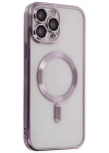 Newface iPhone 14 Pro Kılıf Kross Magneticsafe Kapak - Mor