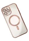 Newface iPhone 14 Pro Kılıf Kross Magneticsafe Kapak - Rose
