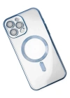 Newface iPhone 14 Pro Kılıf Kross Magneticsafe Kapak - Sierra Blue