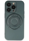 Newface iPhone 14 Pro Kılıf Lukka Magneticsafe Kapak - Koyu Yeşil