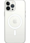Newface iPhone 14 Pro Kılıf Magneticsafe Şeffaf Silikon - Şeffaf