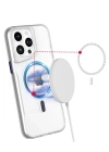Newface iPhone 14 Pro Kılıf PC Poso Magsafe Kapak - Şeffaf