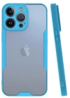 Newface iPhone 14 Pro Kılıf Platin Silikon - Mavi