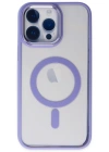 Newface iPhone 14 Pro Kılıf Room Magneticsafe Silikon - Lila