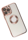 Newface iPhone 14 Pro Kılıf Slot Silikon - Rose Gold