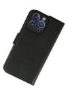 Newface iPhone 14 Pro Kılıf Trend S Plus Kapaklı Kılıf - Siyah
