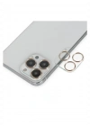 Newface iPhone 14 Pro Max Band Metal Kamera Lens - Gold